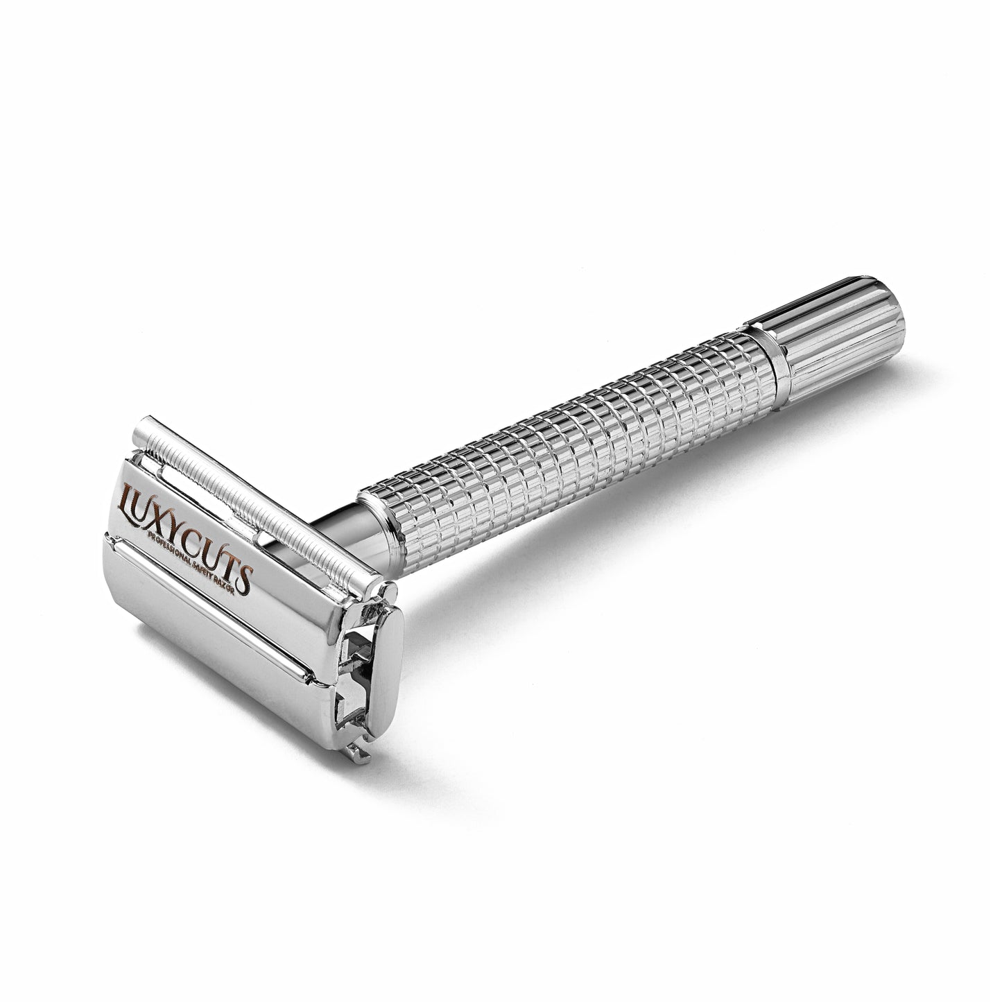 Butterfly Safety Razor – Classic Double Edge Razor with Twist-to-Open Chrome Handle