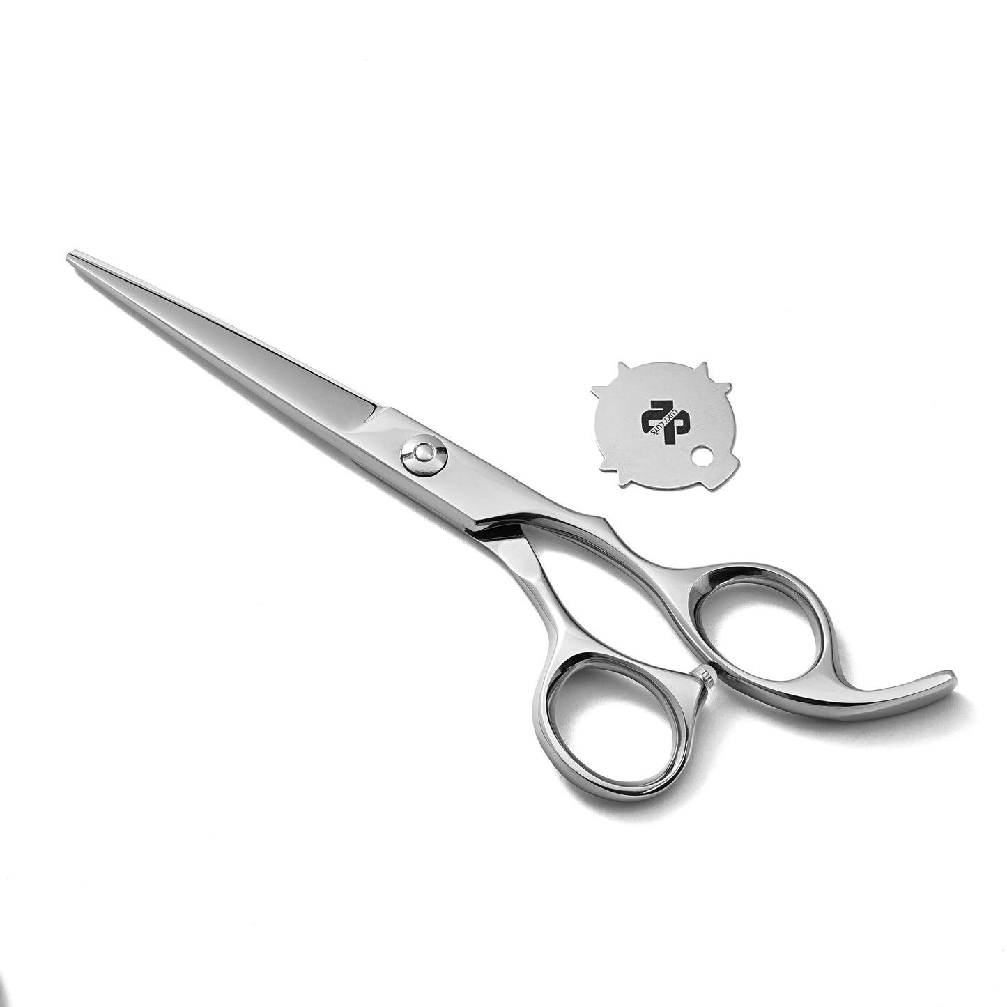 Professional Hair Scissors – J2 Stainless Steel Barber Shears | Razor Scissor | with Ergonomic Handle & Adjustable Tension Screw