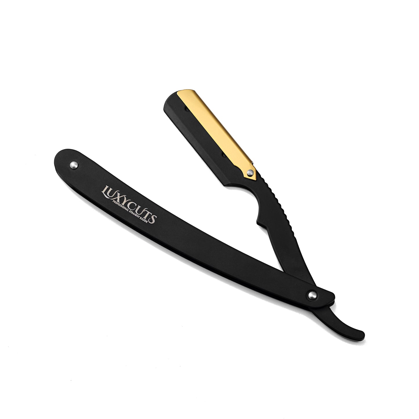 LC-404 Professional Barber Straight Razor – Black & Gold | Replaceable Blade | Premium Stainless Steel