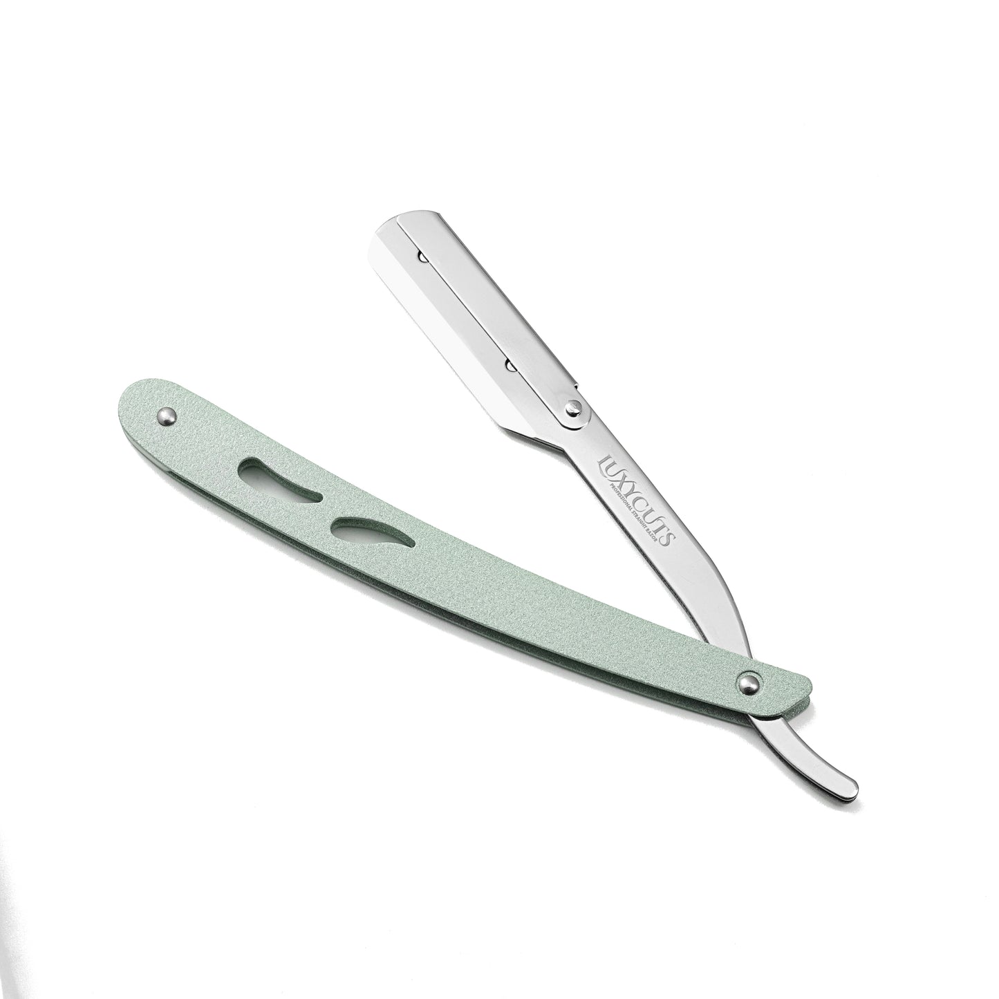 C-406 Professional Barber Straight Razor – Mint Green | Replaceable Blade | Stainless Steel